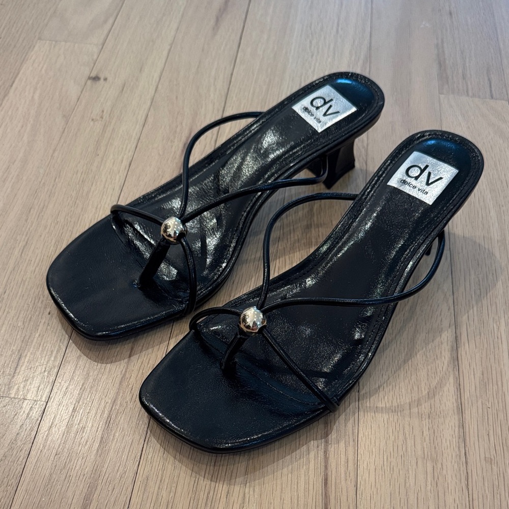 DV by Dolce Vita Black Strappy Heels